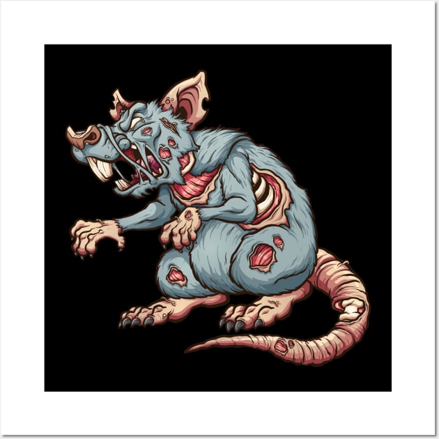 Zombie rat Wall Art by memoangeles